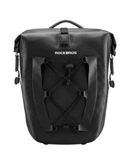 Torba rowerowa rockbros 30140022001 wodoodporna na bagażnik - czarna