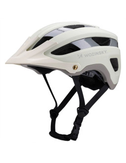 Kask rowerowy mtb wozinsky z odpinanym daszkiem lekki 57-62 cm - pastelowa zieleń
