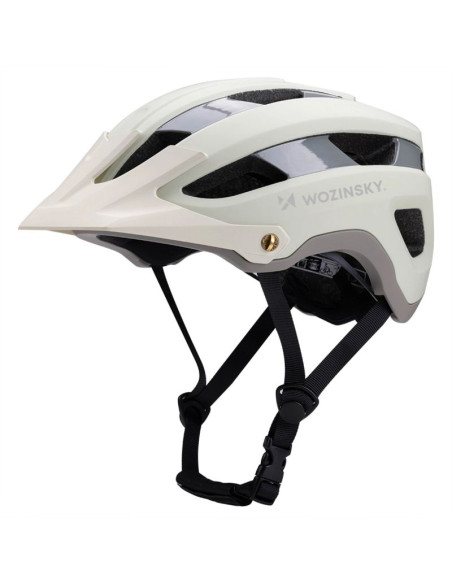Kask rowerowy mtb wozinsky z odpinanym daszkiem lekki 57-62 cm - pastelowa zieleń