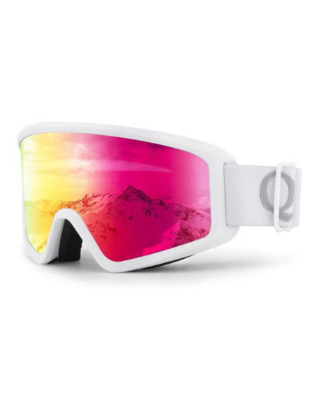 Gogle narciarskie qunature white dla dorosłych - białe