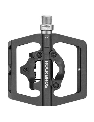 Zestaw pedałów rowerowych rockbros pd15-bk ze stopu aluminium - czarne
