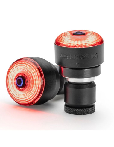 Lampki tylne wozinsky wis-01 wodoodporne inteligentne światła tylne 2 szt - czarne