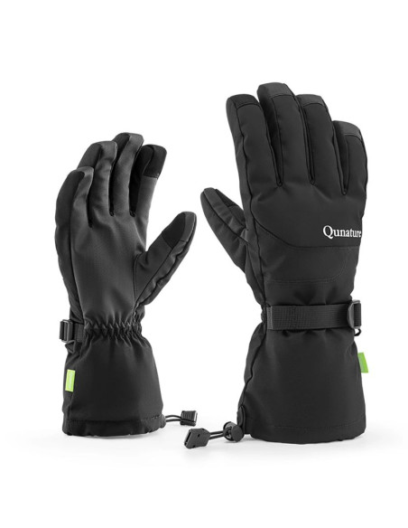 Rękawice narciarskie qunature finger style rozmiar l - czarne
