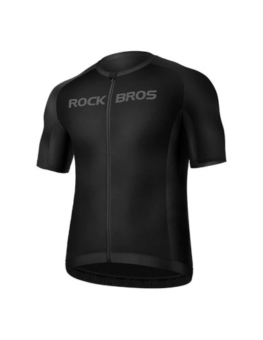 Koszulka rowerowa rockbros 15120002007 z krótkim rękawem xxxxl - czarna