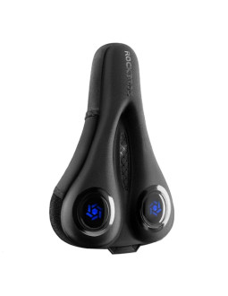 Pokrowiec na siodełko rockbros lf044bl z osłoną przeciwdeszczową - czarno-niebieskie