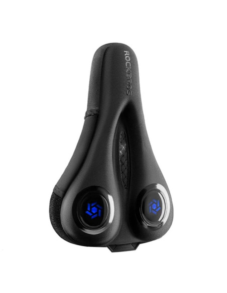 Pokrowiec na siodełko rockbros lf044bl z osłoną przeciwdeszczową - czarno-niebieskie