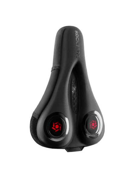 Pokrowiec na siodełko rockbros lf044r + osłona przeciwdeszczowa - czarno-czerwony