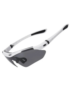 Okulary rowerowe rockbros 10142 fotochromowe uv400 - białe