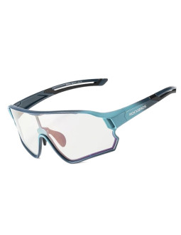 Okulary rowerowe rockbros 14110009005 polaryzacyjne dla dzieci 8-14 lat - niebieskie