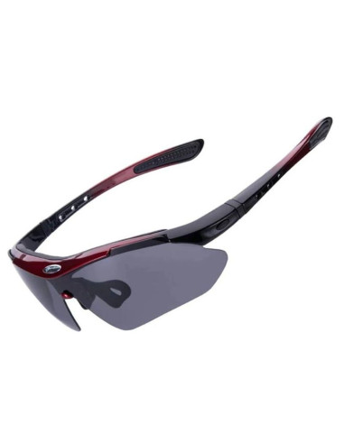 Okulary rowerowe rockbros 10141 fotochromowe uv400 - czerwone