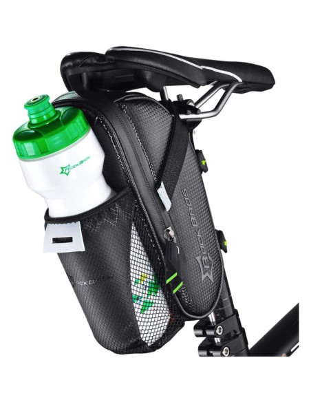 Sakwa rowerowa rockbros c7-1 wodoodporna z montażem pod siodełko 1.5l - czarna
