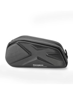Torba rowerowa rockbros usztywniana, na ramę, na rurę górną 1,4l – czarna