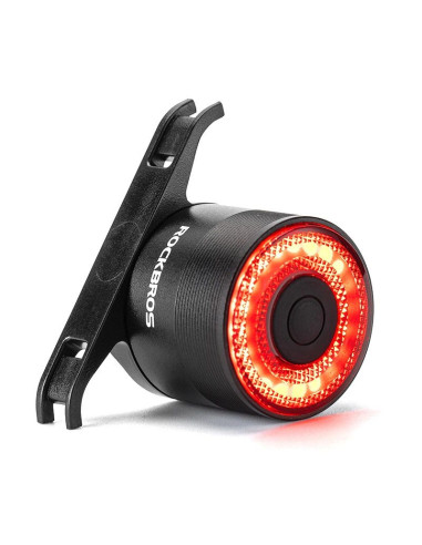 Lampka rowerowa rockbros q3 tylna z inteligentnym systemem stop - czarna