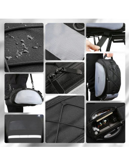 Wozinsky torba rowerowa na bagażnik z paskiem na ramię 13l czarna (wbb1bk) 2