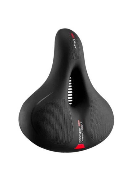 Siodełko rowerowe rockbros aq-6090r - czarno-czerwone