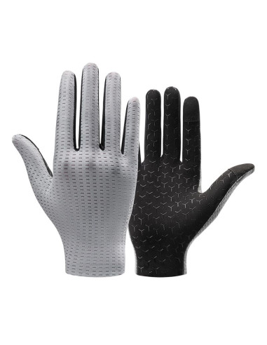 Rękawiczki rowerowe rockbros oddychające, pełne, rozmiar: s - szare