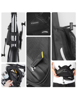 Wozinsky torba rowerowa pod ramę 1,5l czarna (wbb23bk) 2