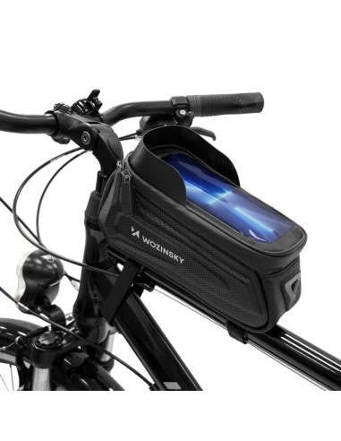 Wozinsky torba rowerowa na ramę z etui na telefon 1,7 l czarna (wbb28bk)