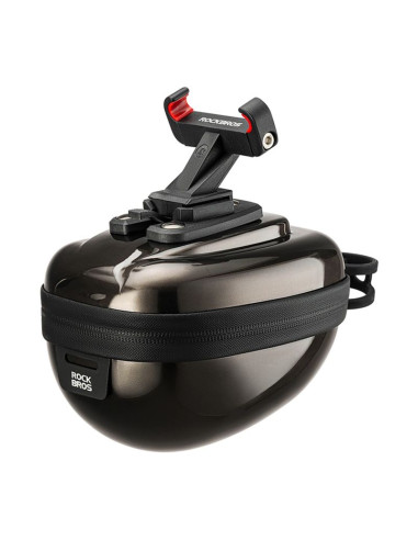 Torba podsiodłowa rockbros sztywna, hard shell, kompaktowa, pojemność 0,4l - czarna