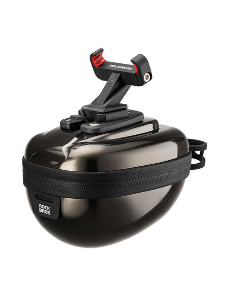 Torba podsiodłowa rockbros sztywna, hard shell, kompaktowa, pojemność 0,4l - czarna