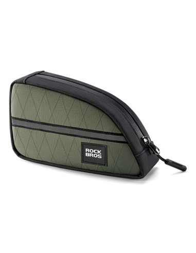 Torba trójkątna rockbros na ramę rowerową 0,8l - zielona
