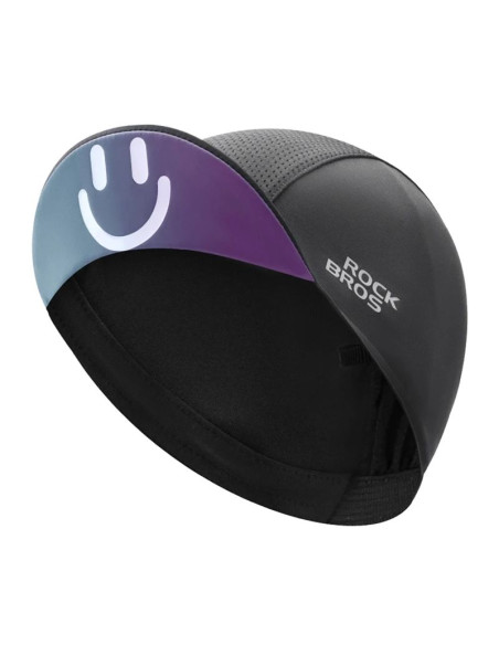 Czapka kolarska rockbros 18230005001 z daszkiem - czarna