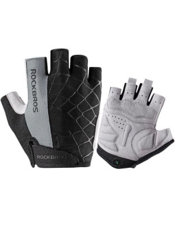 Rękawiczki rowerowe rockbros s109gr rozmiar l - szare