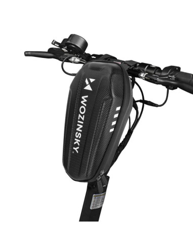 Wozinsky wodoodporna torba na kierownicę hulajnogi torba na hulajnogę 2 l czarna (wsb3bk)