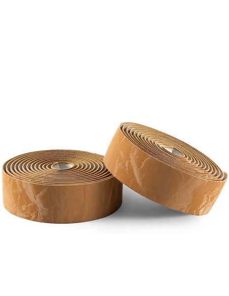 Owijka rockbros na kierownicę z pu wzór "velour" - brązowa