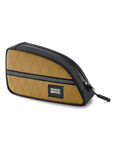 Torba trójkątna rockbros na ramę rowerową 0,8l - brązowa
