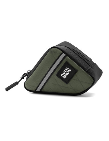 Torba trójkątna rockbros na ramę rowerową 0,25 l - zielona