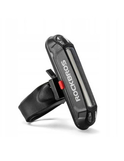 Lampka rowerowa tylna rockbros a54bk + kabel micro usb - usb-a - czarna