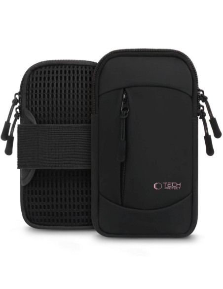 Opaska tech-protect m6 universal sport na ramię - czarno-różowa