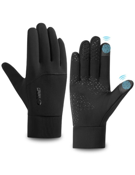 Rękawiczki tech-protect wg01 z dotykowymi końcówkami m - czarne