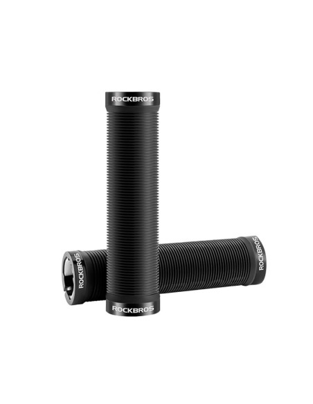 Gripy rowerowe rockbros chwyty skręcane antypoślizgowe - czarne