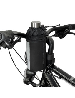 Wozinsky termiczna torba na bidon na rower lub hulajnogę 1 l czarna (wbb29bk)