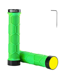 Gripy rowerowe rockbros 40720007005 z odblaskiem - zielone