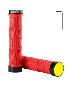 Gripy rowerowe rockbros 40720007002 z odblaskiem - czerwone