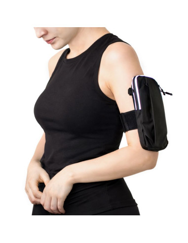 Saszetka wozinsky wsdb-b armband opaska na ramię na telefon do biegania - czarna