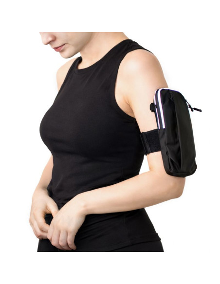 Saszetka wozinsky wsdb-b armband opaska na ramię na telefon do biegania - czarna