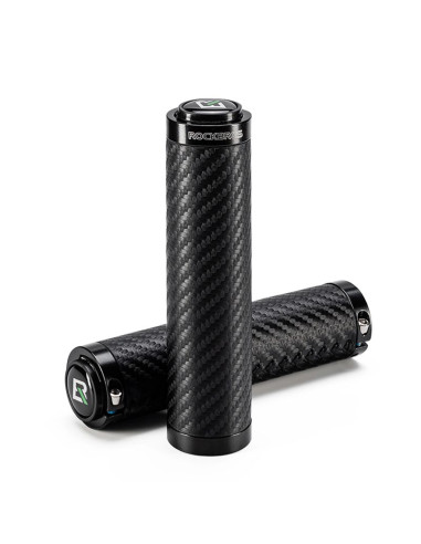 Gripy rowerowe rockbros skręcane chwyty proste antypoślizgowe - czarne