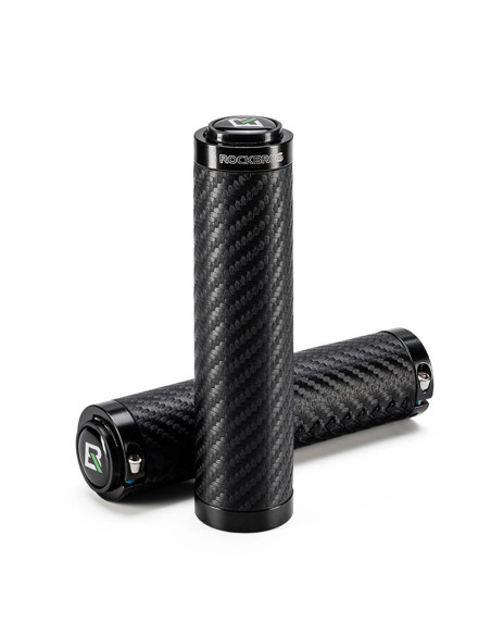 Gripy rowerowe rockbros skręcane chwyty proste antypoślizgowe - czarne