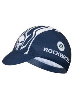 Czapka kolarska rockbros mz10019 z daszkiem - niebieska