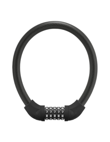 Zapięcie rowerowe rockbros rks570-bk na szyfr - czarne