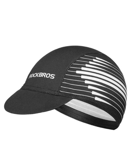 Czapka kolarska rockbros mz10023 z daszkiem - czarna