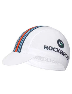 Czapka kolarska rockbros mz10022 z daszkiem - biała