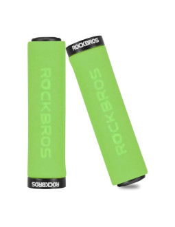 Uchwyty rowerowe rockbros bt1001gnbk z gąbki na kierownicę - zielono-czarne