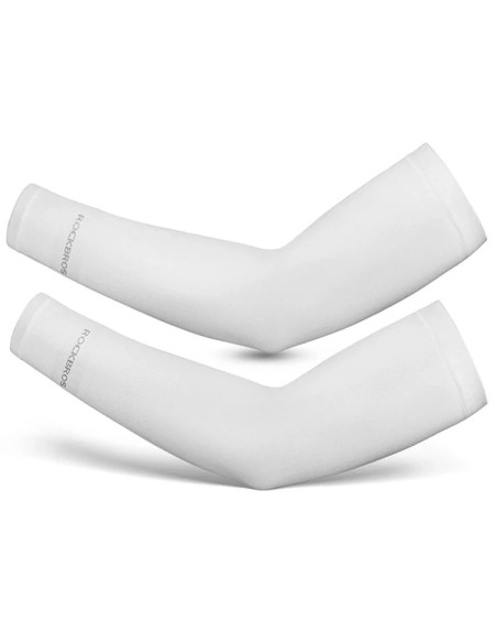 Rękawki kolarskie rockbros xt9002w - białe (2 szt.)