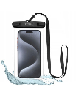 Pokrowiec wodoodporny tech-protect uwc7 uniwersalny na smartfony do 6.9" - czarny