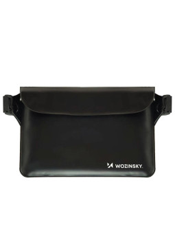 Saszetka wozinsky wws-01 wodoodporna nerka pvc - czarna